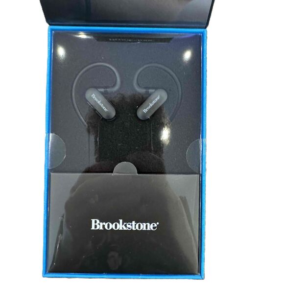 New Brookstone Infinitylink True Wireless Earphones Airflex Bluetooth 5.0 Black - Picture 3 of 4
